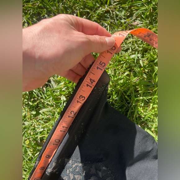 60s Vintage Black Girdle Shorts w Lace Detailing - Picture 5 of 7